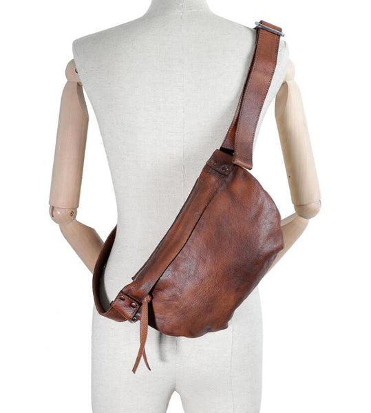 Designer Crossbody Chest Bag For Women Leather Sling Pack Bag For Ladies Cool