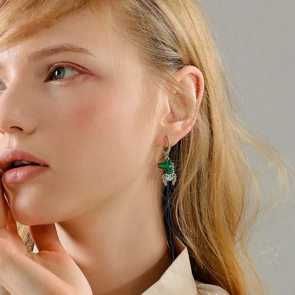 Designer Dangle Stud Asymmetric Earrings Fashion Jewelry Accessories Gift Women cute