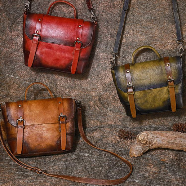 Designer Leather Handbags Women's Leather Satchel Bag Purse for Women beautiful