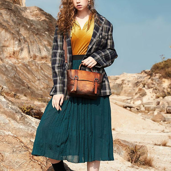 Designer Leather Handbags Women's Leather Satchel Bag Purse for Women cool
