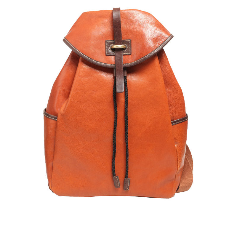 Brown Leather Backpack by OKRA Women's Backpack Laptop 
