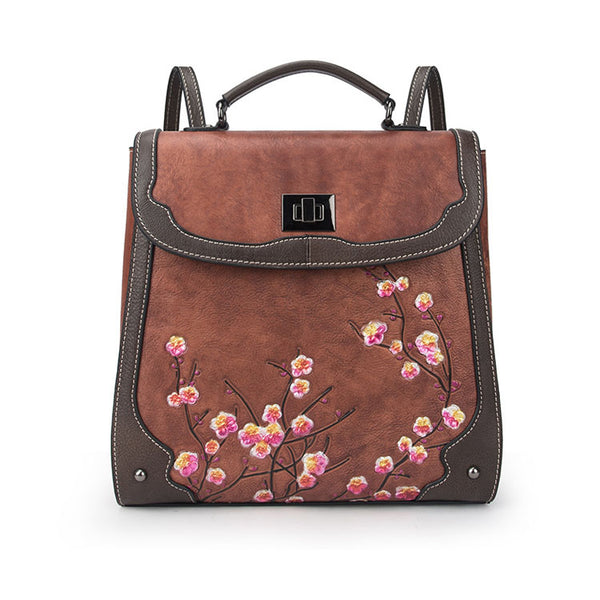 Designer Womens Leather Backpack Purse Shoulder Handbags for Women Details