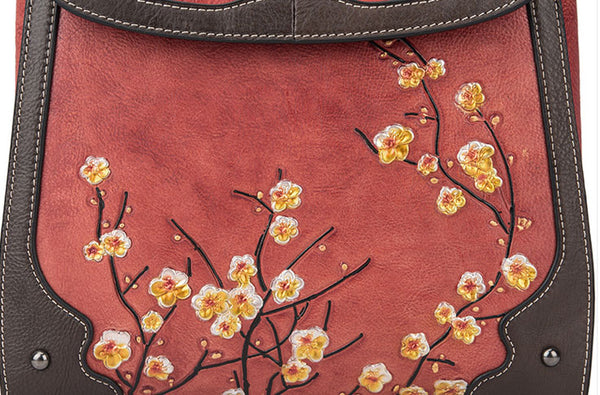 Designer Womens Leather Backpack Purse Shoulder Handbags for Women Handmade