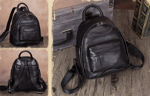 Designer Womens Mini Leather Backpack Bag Purse Cute Backpacks for Women funky