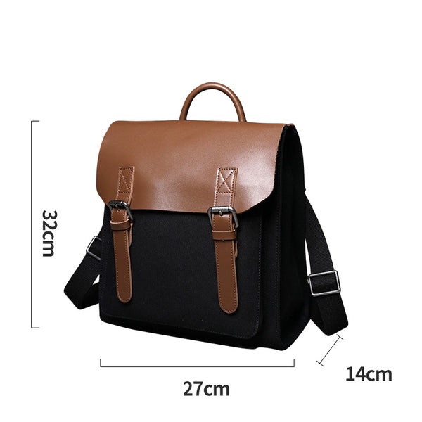 Designer Womens Small Rucksack Leather Backpack Bag Purse Canvas Backpacks for Women Details