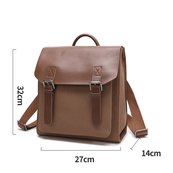Designer Womens Small Rucksack Leather Backpack Bag Purse Canvas Backpacks for Women Minimalist