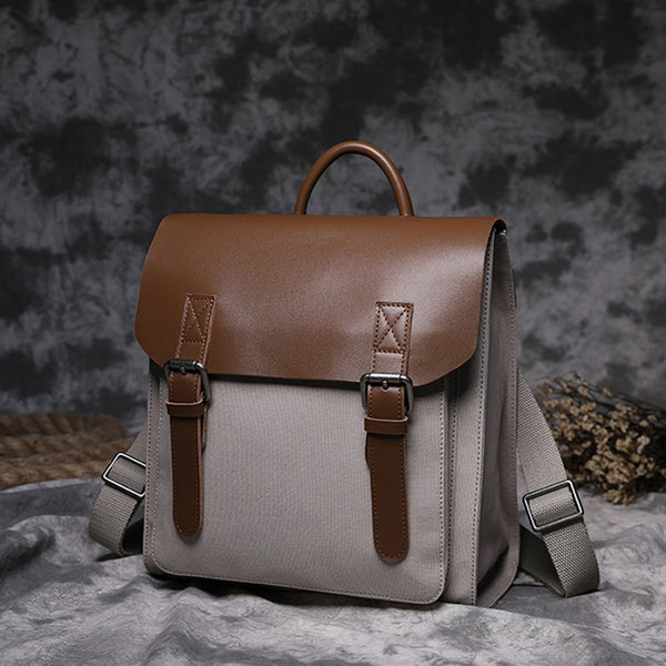 Designer Womens Small Rucksack Leather Backpack Bag Purse Canvas Backpacks for Women Designer