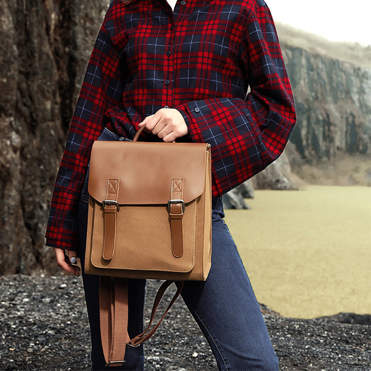 Designer Womens Small Rucksack Leather Backpack Bag Purse Canvas Backpacks for Women
