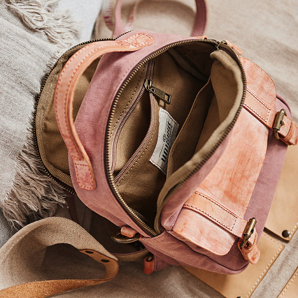 Designer Womens Small Rucksack Leather Backpack Bag Purse Canvas Backpacks for Women