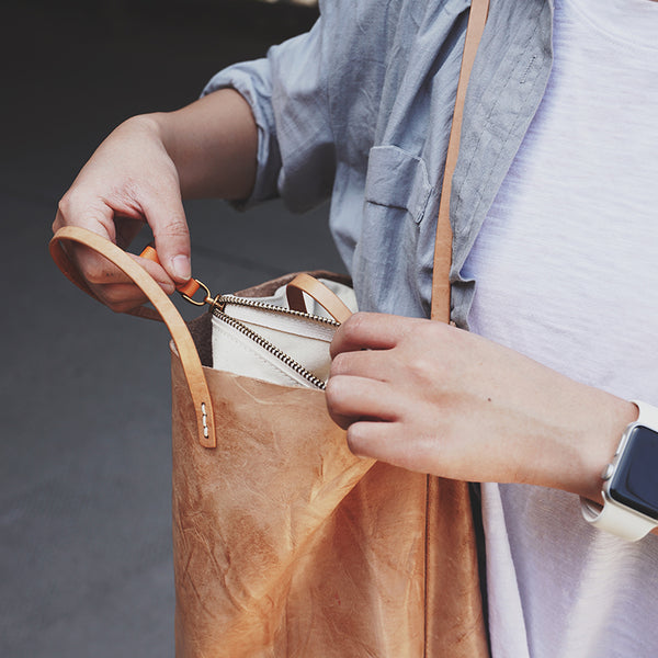 Designer Womens Wrinkle Genuine Leather Shoulder Tote Bags Handbags for Women Brown