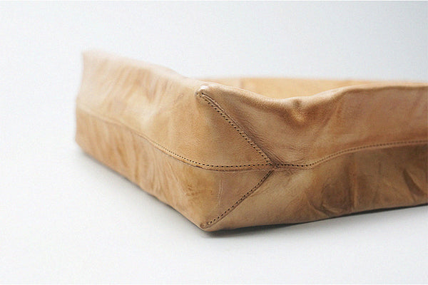 Designer Womens Wrinkle Genuine Leather Shoulder Tote Bags Handbags for Women Details