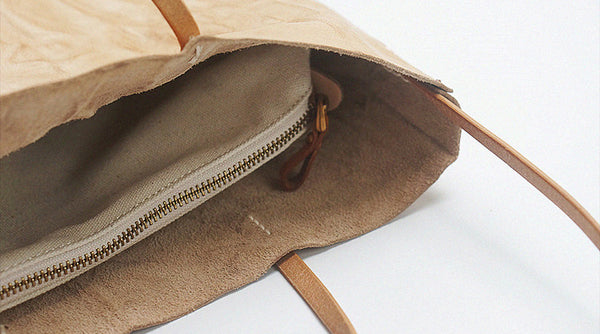 Designer Womens Wrinkle Genuine Leather Shoulder Tote Bags Handbags for Women Inside