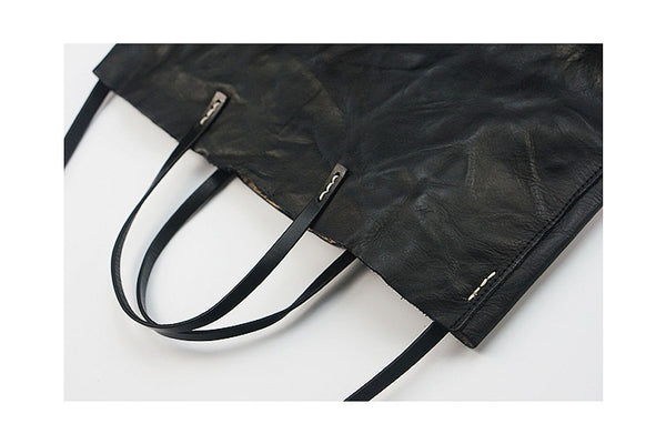 Designer Womens Wrinkle Genuine Leather Shoulder Tote Bags