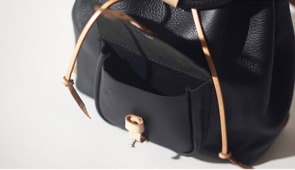 Fashion Womens Black Leather Backpack Bag Purse School Backpacks for Women Designer