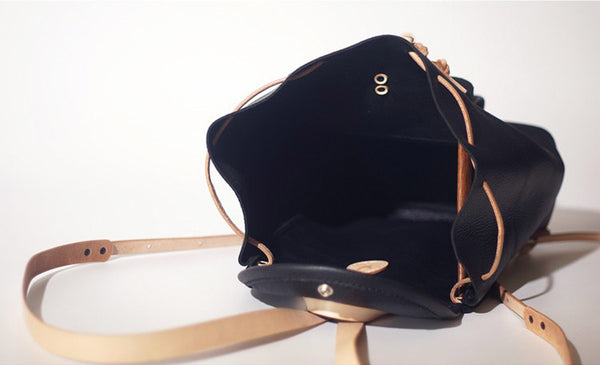 Fashion Womens Black Leather Backpack Bag Purse School Backpacks for Women Details