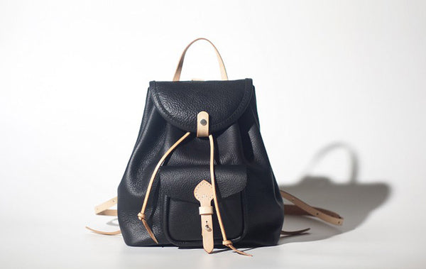 Fashion Womens Black Leather Backpack Bag Purse School Backpacks for Women cute