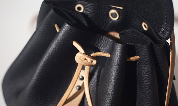Fashion Womens Black Leather Backpack Bag Purse School Backpacks for Women funky