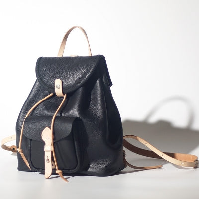 Fashion Womens Black Leather Backpack Bag Purse School Backpacks for Women