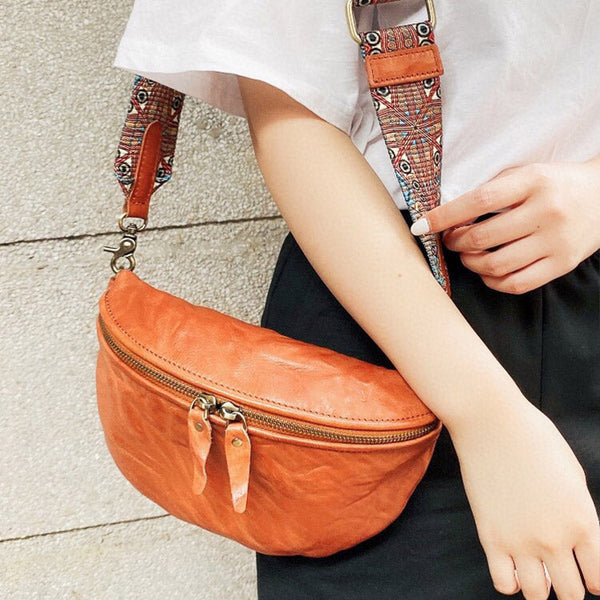Fashion Womens Chest Bag Crossbody Leather Sling Bag For Women Accessories