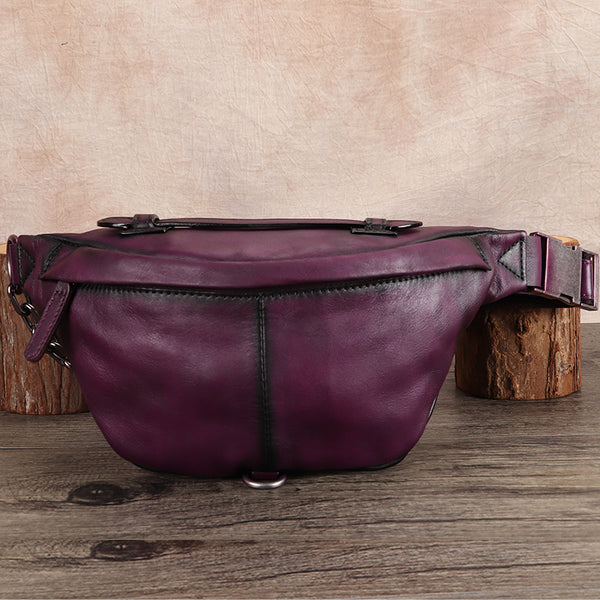 Fashion Womens Leather Chest Bag Sling Pack For Women Affordable