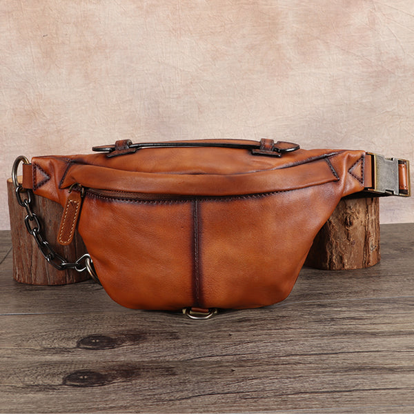 Fashion Womens Leather Chest Bag Sling Pack For Women Beautiful