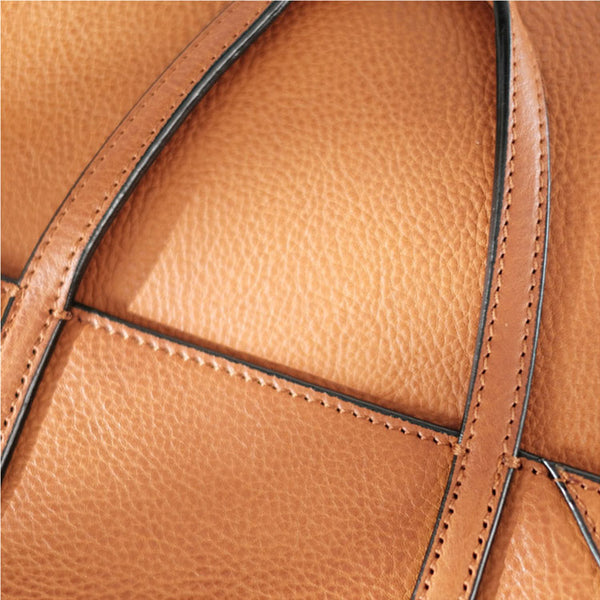 Foldable Women's Genuine Leather Crossbody Tote Handbags For Women Durable