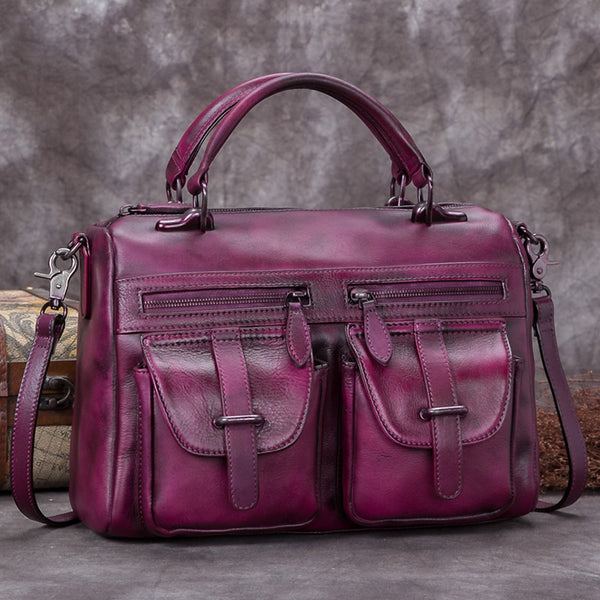 Funky Women's Genuine Leather Handbags Leather Crossbody Purse For Women Accessories