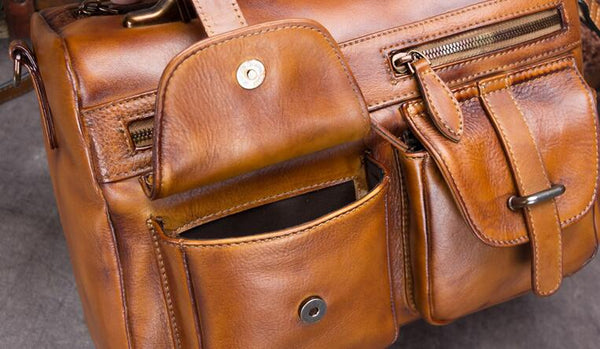 Funky Women's Genuine Leather Handbags Leather Crossbody Purse For Women Fashion