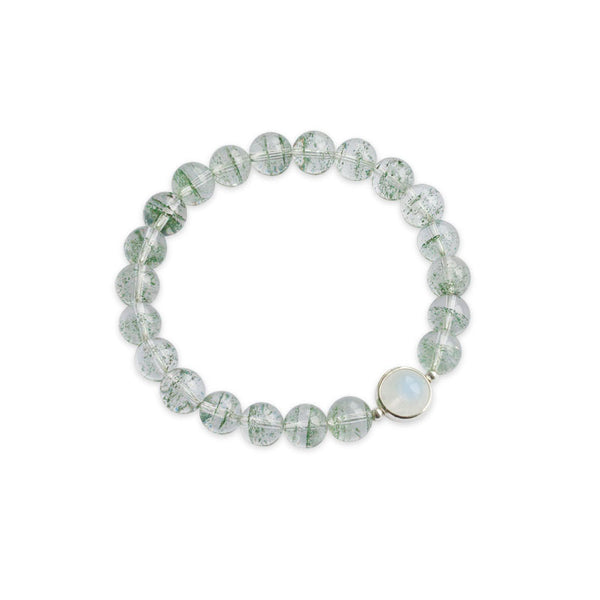 Garden Crystal Moonstone Beaded Bracelet Handmade Jewelry Accessories Women adorable