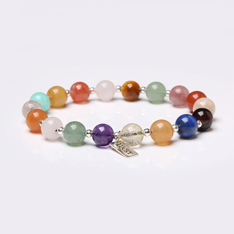 Women's Colorful Stone Bracelets Handmade. Colorful Beads Bracelets,  Isolated On A White Background Stock Photo, Picture and Royalty Free Image.  Image 127934506.
