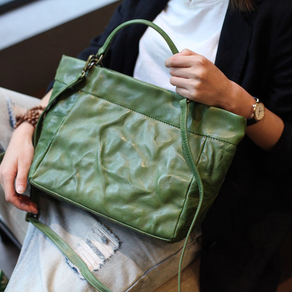 Genuine Leather Handbags Shoulder Crossbody Bags Satchel Purses Women girls