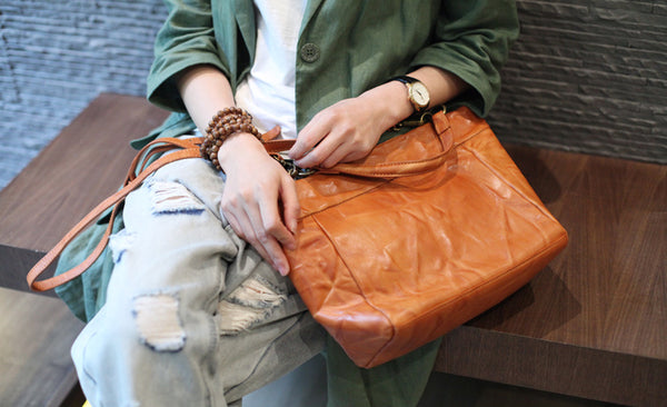 Genuine Leather Handbags Shoulder Crossbody Bags Satchel Purses Women tote