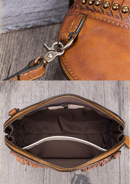 Genuine Leather Handmade Crossbody Shoulder Bags Purses Accessories Women beautiful