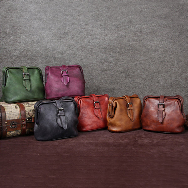 Genuine Leather Handmade Vintage Crossbody Shoulder Bags Purses Accessories Gift Women fine
