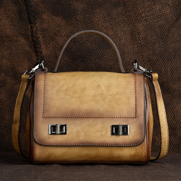Genuine Leather Satchel Bag Crossbody Bags Shoulder Bag Purses for Women beautiful
