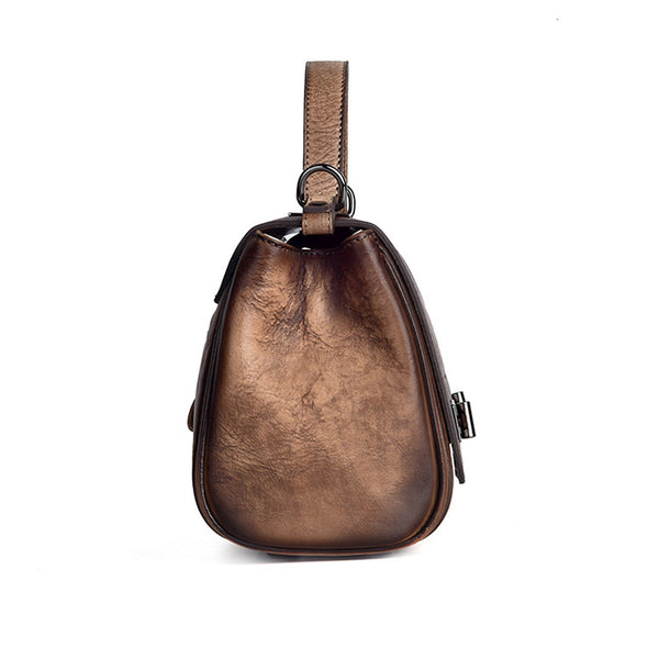 Genuine Leather Satchel Bag Crossbody Bags Shoulder Bag Purses for Women Chic