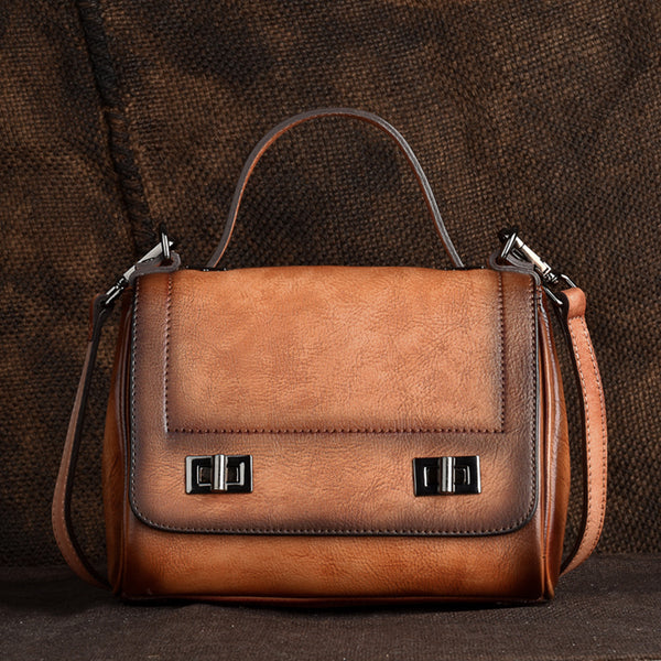 Genuine Leather Satchel Bag Crossbody Bags Shoulder Bag Purses for Women Accessories