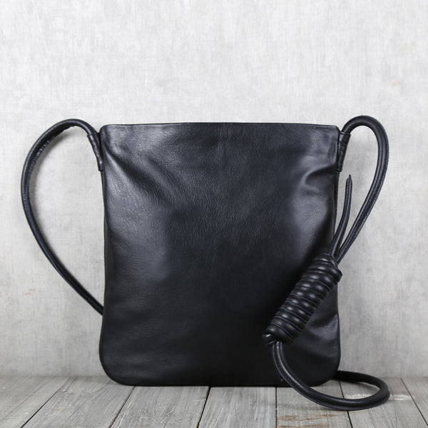 Cool Womens Black Leather Crossbody Tote Bags Purse With Zipper Cross Shoulder Bags for Work