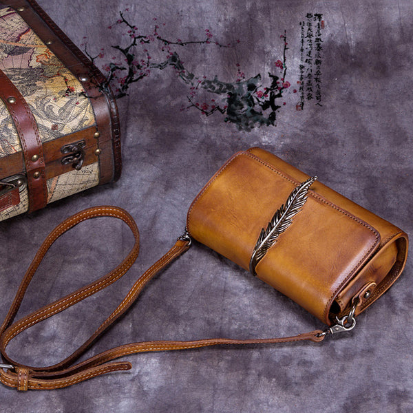 Genuine Leather Vintage Crossbody Shoulder Bags Purses Women gift