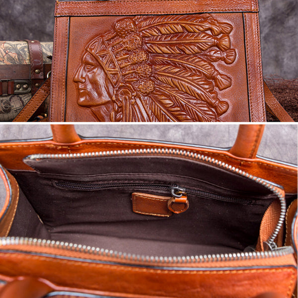Genuine Leather Vintage Handbag Crossbody Shoulder Bags Purses Accessories Women beautiful