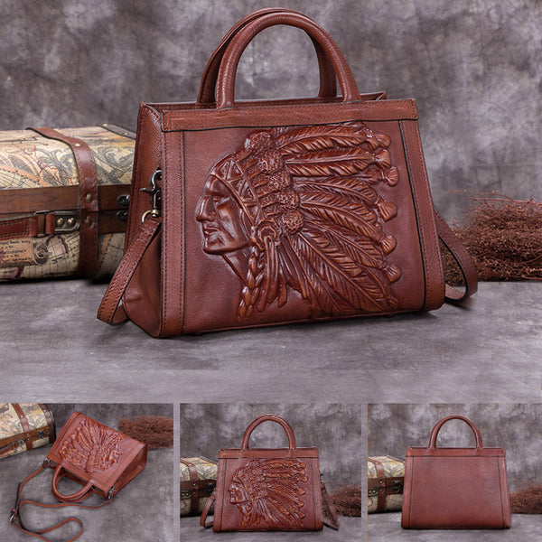 Genuine Leather Vintage Handbag Crossbody Shoulder Bags Purses Accessories Women fashionable
