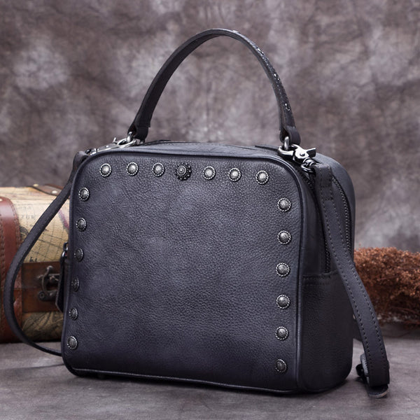 Genuine Leather Vintage Handbag Crossbody Shoulder Bags Purses Women beautiful