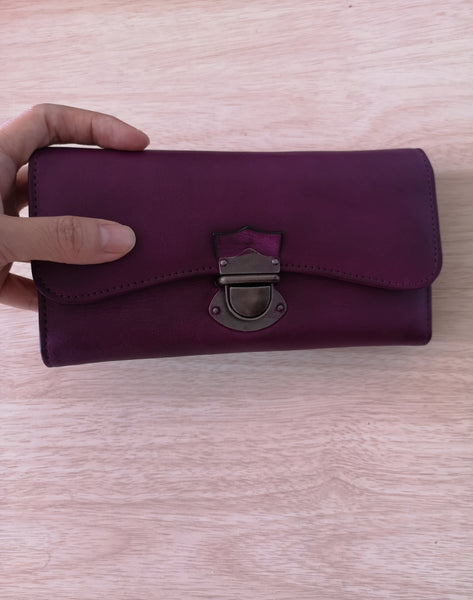 Women's Trifold Leather Long Wallet Purse Clutch Women Purse Sale