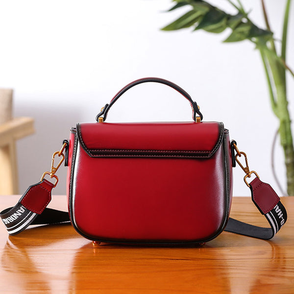 Genuine Leather Womens Crossbody Bags Shoulder Bag Purses for Women small