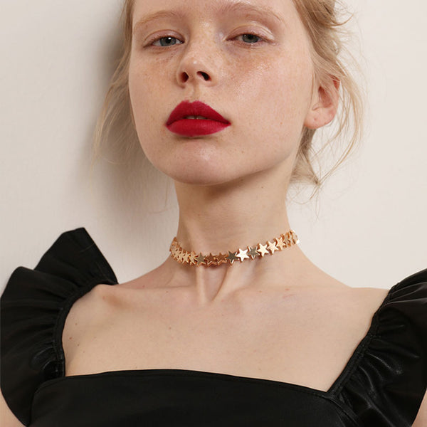 Gold Cute Choker Necklace Fashion Jewelry Accessories Gift Women summer jewelry