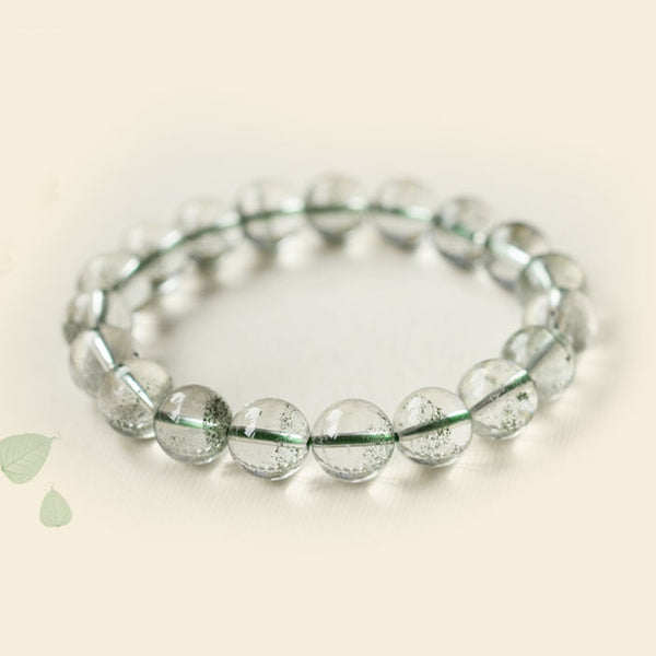 Green Garden Crystal Bead Bracelet Handmade Jewelry Accessories Women gift