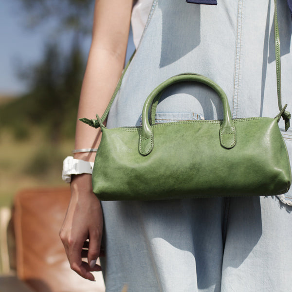 Green Leather Womens Small Handbags Crossbody Bags Purse for Women best