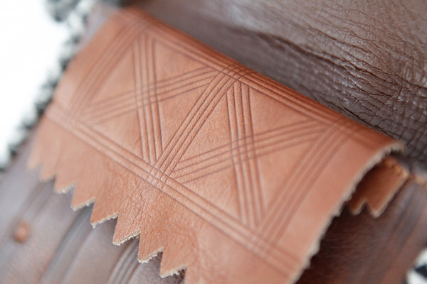 Handmade Boho Leather Fringe Crossbody Purse Western Purses With Fringe For Women Details