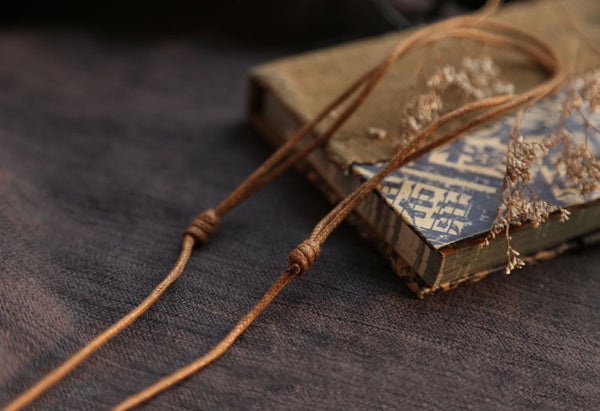 Handmade Ebony copper Pendant Long Necklace Jewelry Accessories Gifts For Women Men Unique