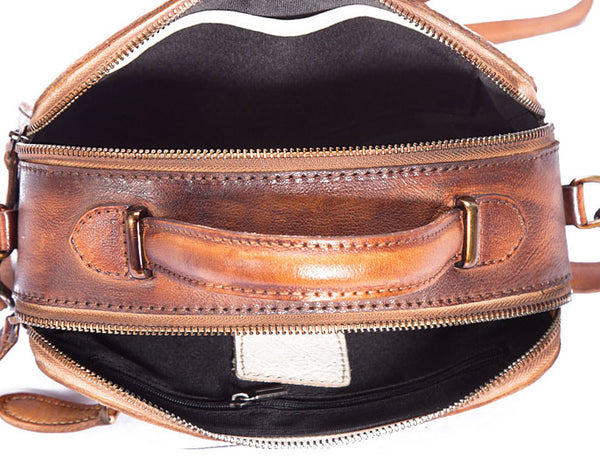 Handmade Embossed Leather Handbags Cross Shoulder Bag For Women Handmade